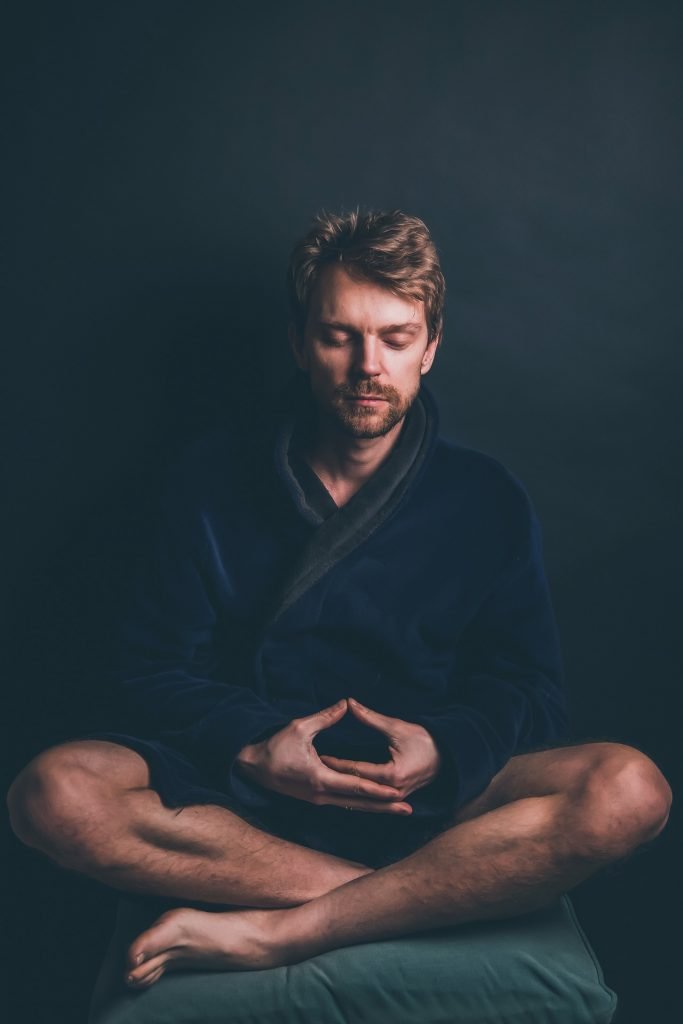 meditating man